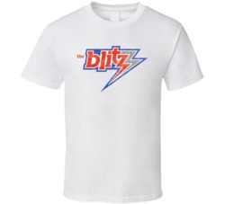 Chicago Blitz Usfl Defunct Football Team Worn Look T Shirt