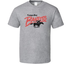 Tampa Bay Bandits Usfl Defunct Football Team Worn Look T Shirt