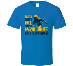 Guns Dont Kill Kyzir White Kills People Los Angeles Football T Shirt