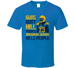 Guns Dont Kill Rayshawn Jenkins Kills People Los Angeles Football T Sh
