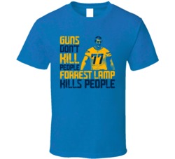Guns Dont Kill Forrest Lamp Kills People Los Angeles Football T Shirt