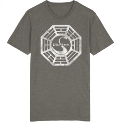 Dharma Initiative The Swan Retro Fictional Tv Company Vintage Unisex T