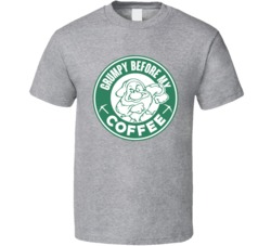 Grumpy Before My Coffee Funny Drawf Parody T Shirt