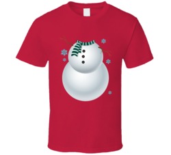 Snowman Christmas Hoiday Season Easy Costume T Shirt