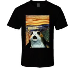 Star Wars Porg Scream Parody Painting T Shirt