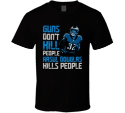 Guns Dont Kill Rasul Douglas Kills People Carolina Football T Shirt