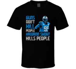 Guns Dont Kill Kawann Short Kills People Carolina Football T Shirt