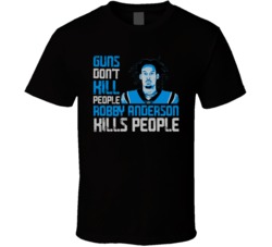 Guns Dont Kill Robby Anderson Kills People Carolina Football T Shirt