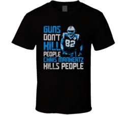 Guns Dont Kill Chris Manhertz Kills People Carolina Football T Shirt