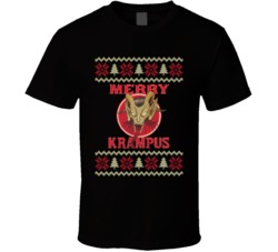 Merry Krampus Halloween Horror Movie Ugly Sweater T Shirt