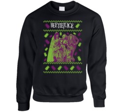 Beetlejuice Halloween Horror Movie Ugly Crewneck Sweater Crewneck Swea