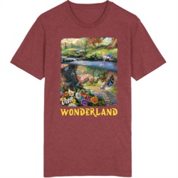 Visit Wonderland Fictional Destinations Fan Vintage Unisex T Shirt