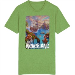 Visit Neverland Peter Pan Fictional Destinations Fan Vintage Unisex T 