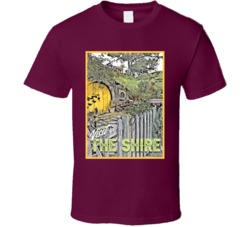 Visit The Shire Lord Of The Rings Fictional Destinations Fan T Shirt