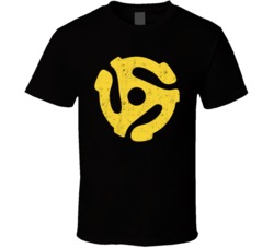 45 Record Adapter Retro Vintage Music Fan T Shirt