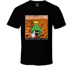 Mars Rovers First Picture Marvin The Martian Vintage Space Photo T Shi