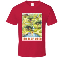 Visit 100 Acre Wood Winnie The Pooh Fictional Destinations Fan T Shirt