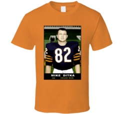 Mike Ditka Trading Card Chicago Football Tight End T Shirt