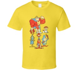 The Mighty Heroes 60s Tv Comedy Cartoon Worn Look T Shirt