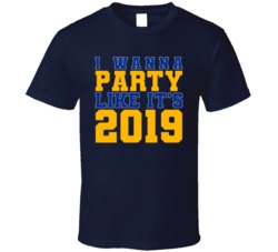 I Wanna Party Like Its 2019 St Louis Hockey Champions T Shirt
