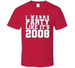 I Wanna Party Like Its 2008 Detroit Hockey Champions T Shirt
