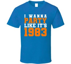 I Wanna Party Like Its 1983 New York Hockey Champions T Shirt