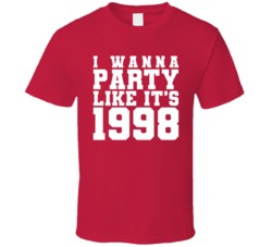 I Wanna Party Like Its 1998 Detroit Hockey Champions T Shirt