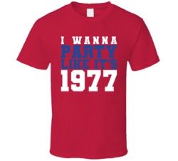 I Wanna Party Like Its 1977 Montreal Hockey Champions T Shirt