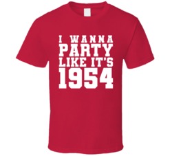I Wanna Party Like Its 1954 Detroit Hockey Champions T Shirt