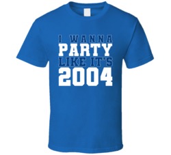 I Wanna Party Like Its 2004 Tampa Bay Hockey Champions T Shirt