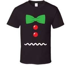 Gingerbread Man Simple Costume Halloween Christmas Idea T Shirt