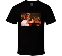 Bad Santa Christmas Movie Whiskey Scene T Shirt