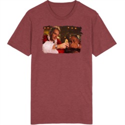 Bad Santa Christmas Whiskey Scene T Shirt