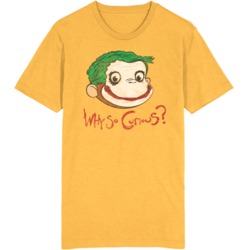 Why So Curious George Funny Joker Parody T Shirt