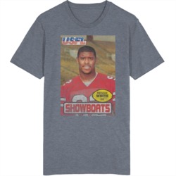 Reggie White Usfl Showboats Vintage T Shirt