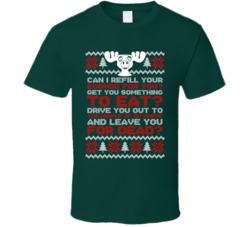 Can I Refill Your Eggnog Christmas Vacation Ugly T Shirt