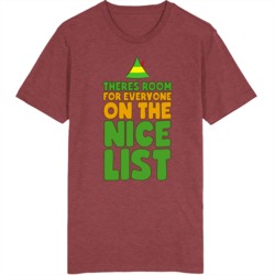 Room For Everyone On The Nice List Elf Movie T Shirt