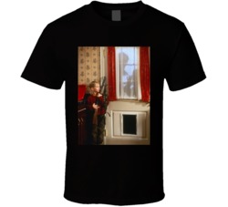 Home Alone Gun Door Scene Christmas Movie T Shirt