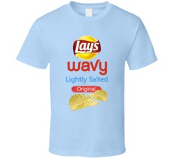 Lay's Wavy Lightly Salted Potato Chips Bag Costume T Shirt