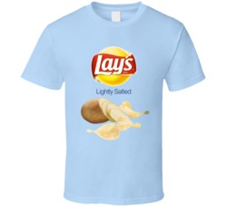 Lay's Lightly Salted Potato Chips Bag Costume T Shirt