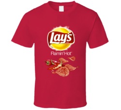 Lay's Flamin Hot Potato Chips Bag Costume T Shirt