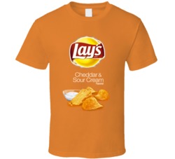 Lay's Cheddar And Sour Cream Potato Chips Bag Costume T Shirt