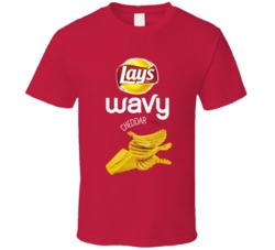 Lay's Wavy Cheddar Potato Chips Bag Costume T Shirt