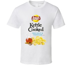 Lay's Kettle Cooked Sea Salt And Vinegar Potato Chips Bag Costume T Sh