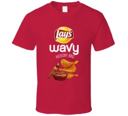 Lay's Wavy Hickory Bbq Potato Chips Bag Costume T Shirt