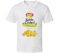 Lay's Kettle Cooked 40% Less Fat Potato Chips Bag Costume T Shirt