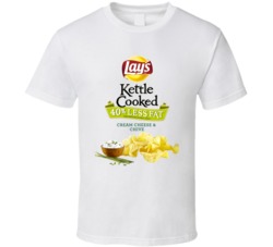 Lay's Kettle Cooked 40% Less Fat Cream Cheese And Chives Potato Chips 