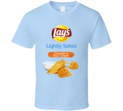 Lay's Lightly Salted Sour Cream And Cheddar Potato Chips Bag Costume T