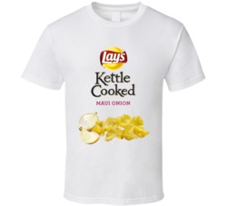 Lay's Kettle Cooked Maui Onion Potato Chips Bag Costume T Shirt