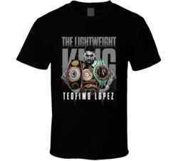 The Lightweight King Teofimo Lopez Boxing Fight Fan T Shirt The Lightweight King Teofimo Lopez Boxing Fight Fan T Shirt